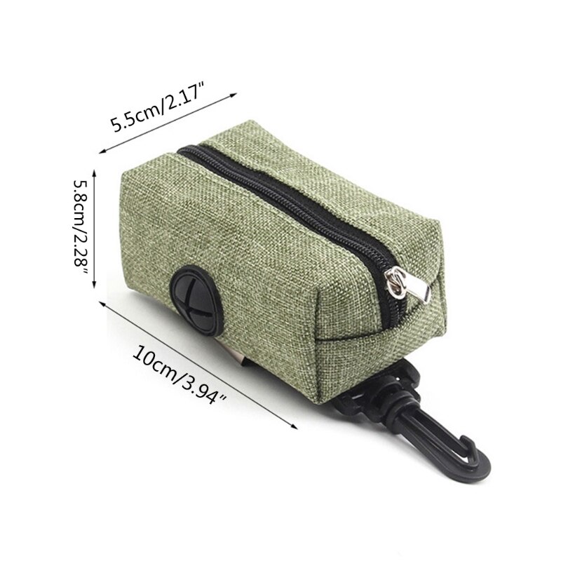 Dog Poop Bags Holder Leash Attached Waste Bag Dispenser Fit Most Dog Leash Portable for Hand Free Walking 4 Colors