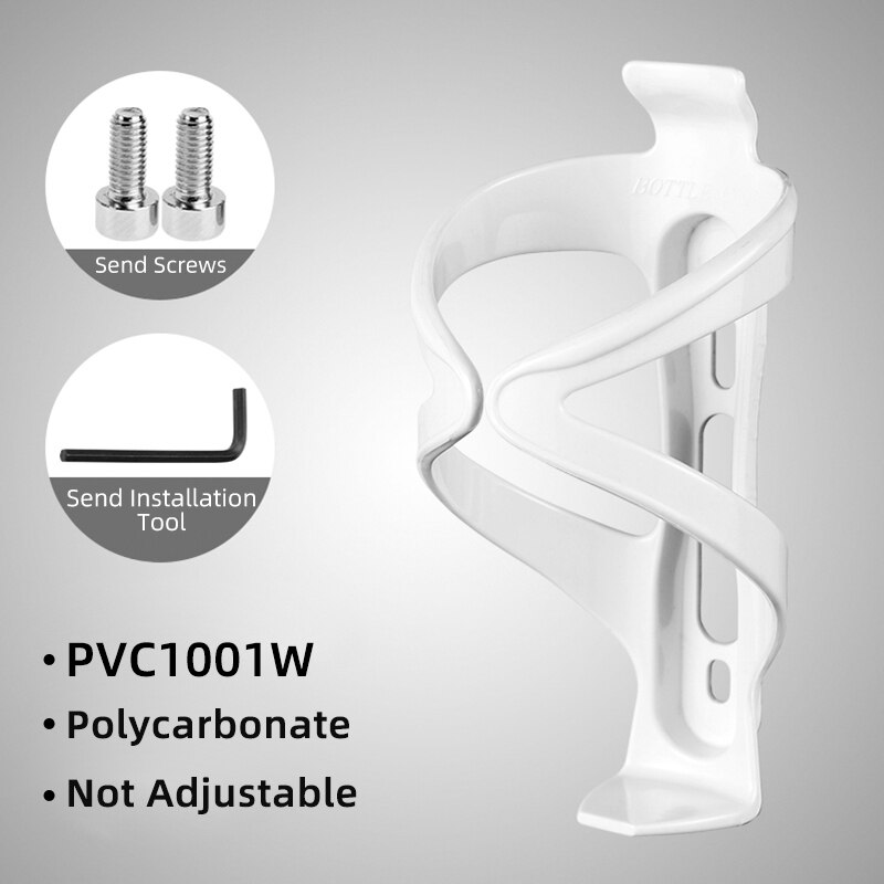 Rockbro sykkel vannflaskeholder sykkel ultralett flaskeholder pvc sykkel flaskeholdere landeveissykkel tilbehør 4 farger: Pvc 1001w