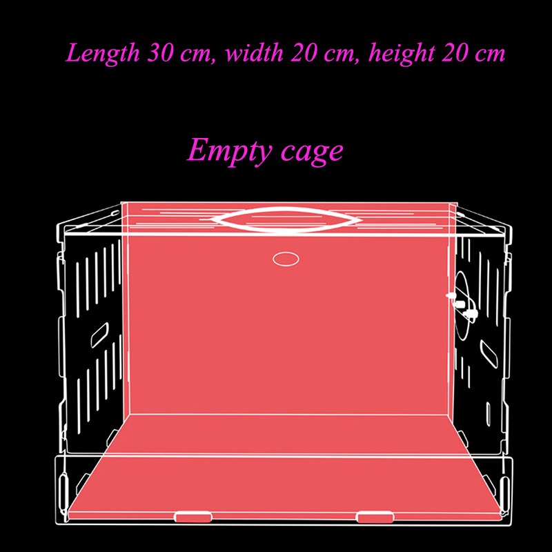 Maison de Hamster bleu grande taille Villa acrylique Double cobaye Cage petit animal de compagnie pour un Hamster Bservation nid
