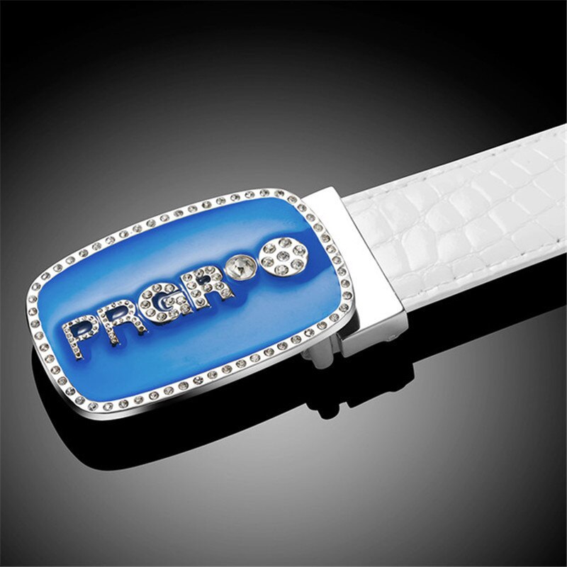 Prgr diamant golfclubs riem krokodillenleer complete set clip riem breedte 3.5cm unisex