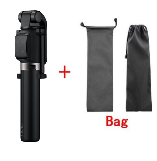 Huawei honor  af15 selfie stick stativ bluetooth 3.0 bærbar trådløs bluetooth kontrol monopod håndholdt til android ios telefon: Af15 pro tilføj pose