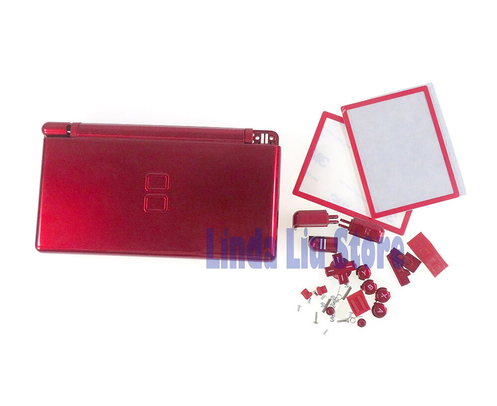 1set/lot Full set Housing Cover Case Replacement Shell For Nintendo DS Lite DSL NDSL: Red