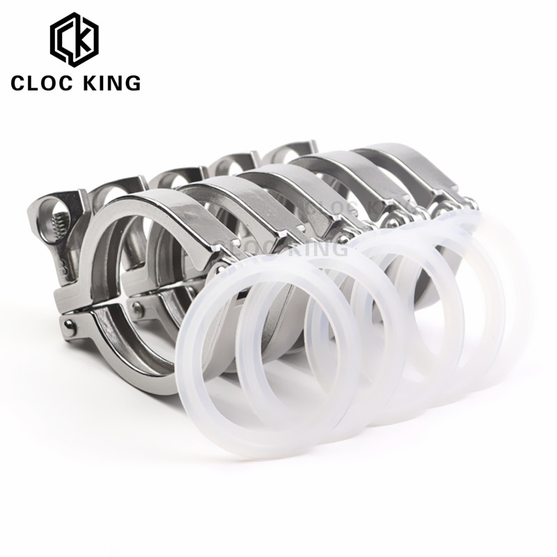 1 Set 1.5 "2" 2.5 "3" Tri Clamp 50.5/64/77.5/91Mm Beentje Od SS304 Rvs Tri Clover Sanitaire Montage Voor Thuis Brouwen