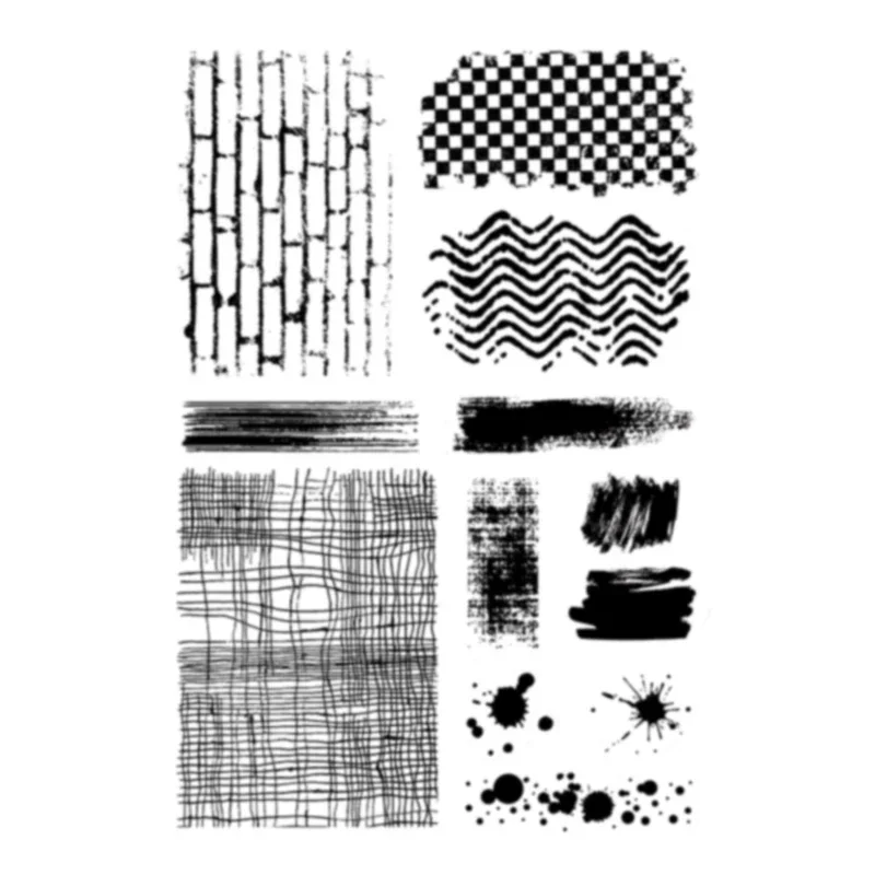 1pc vintage fläckiga bakgrunder transparent gummitätning gör-det-själv-journaldekor scrapbooking album collage hantverk silikon genomskinlig stämpel: Djupblå