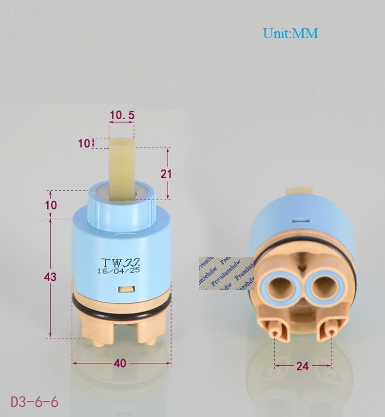 25MM 35MM 45MM robinet Valve cartouche remplacement froid mélangeur pieds hauts: D3-6-6
