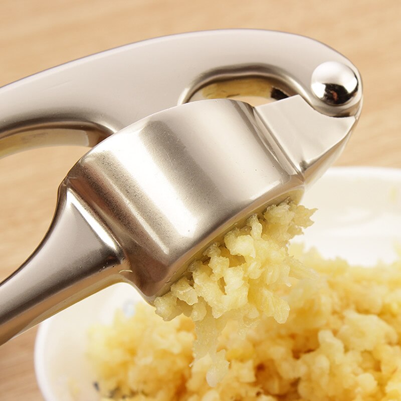 De Metal de la prensa de ajo molino trituradora, picadora Presser cortador rallador de exprimidor con gran utensilios de cocina con mango