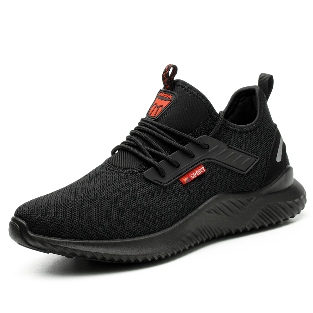 Zapatillas de trabajo con punta de acero para hombre, zapatos de seguridad, botas de trabajo a prueba de perforaciones, calzado Indestructible de