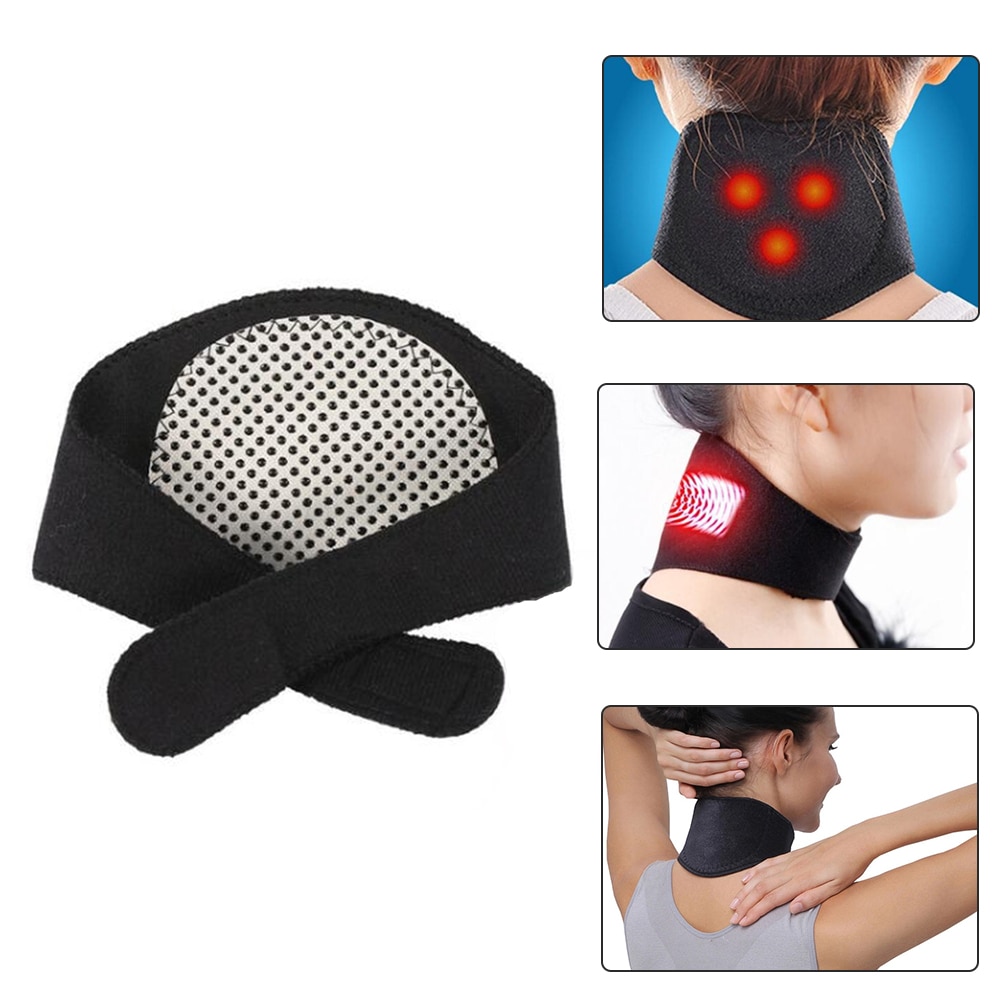 Ceinture de protection magnétique pour le cou, coussin de thérapie thermique, protection magnétique pour le cou, soulagement des douleurs musculaires corporelles, Support confortable
