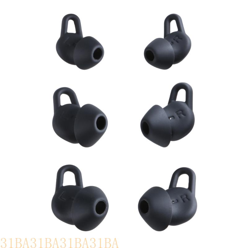 31BA 1Set Silicone Ear Buds Covers Eartips Comfortabele pasvorm voor Freelace Pro2 Verbeterde geluid en stabiliteit: Black