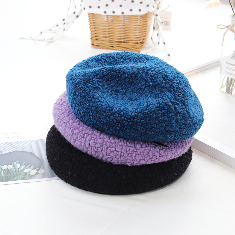 Kleurstellingen Vrouw Winter Hoed Wol Effen Baret Vrouwelijke Soft 100% Wol Hoed Vrouwen Real Warme Wollen Boina