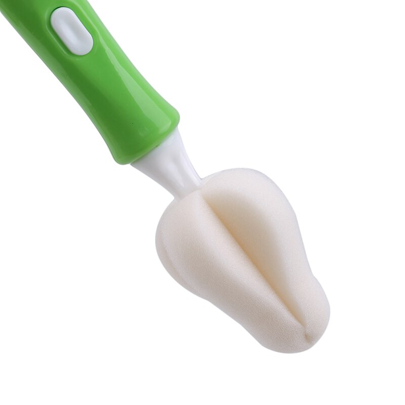 1 Set Baby Hoogwaardige Schone Spons Kind Speciale Fles Borstel Met Handvat Gebruiksvoorwerpen Borstel