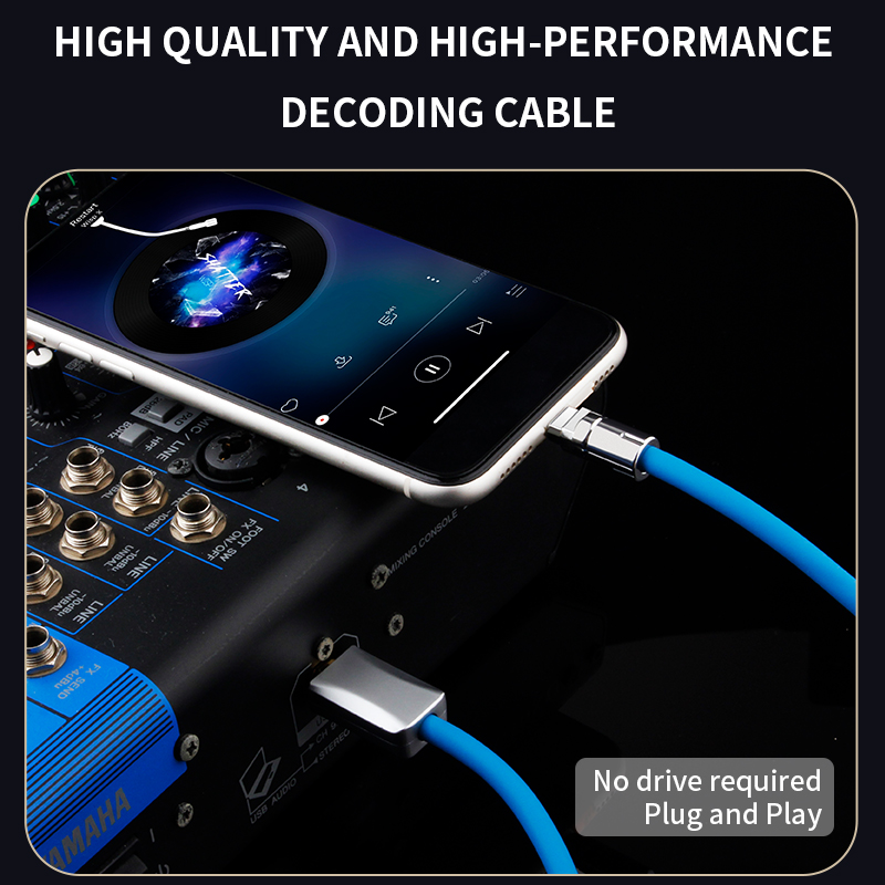 Cavo USB cavo da fulmine a USB B per decodificatore sintonizzatore di schede Audio organo elettronico ecc. decodifica HiFi DAC cavo Audio da tipo C a USB