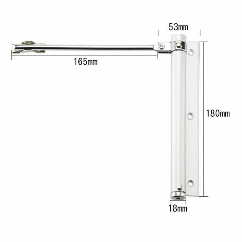 Door Closer Single Spring Strength Adjustable Surface Mounted Stainless Steel Automatic Closing Fire Rated Door Hardware