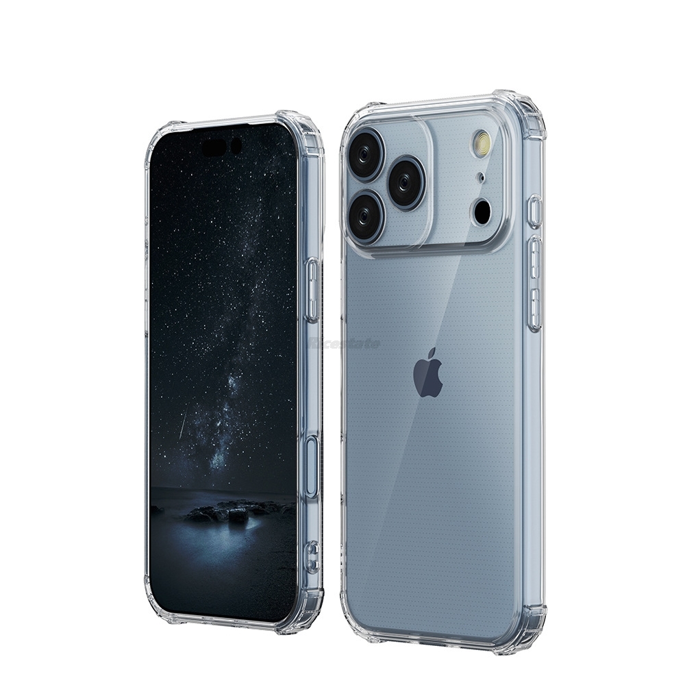 Capa de silicone transparente para iphone 17 16 15 14 13 12 11 pro xs max xr x 7 8 plus se 2020 2022 capas transparentes à prova de choque fundas