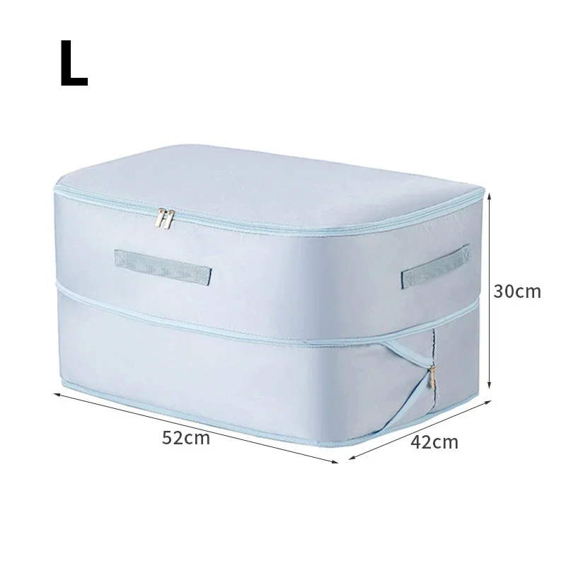 Sac de rangement à Compression anti-poussière, sac de rangement de grande capacité, résistant à l'humidité pour vêtements, couette, sac mobile, organisateur d'auto-Compression: Orange
