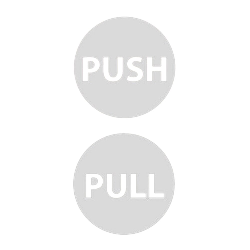 Restaurant Cafe Shop Window Push Pull Decorative Office Bathroom Sign Door Sticker Toilet Entrance Exit Salon Self Adhesive