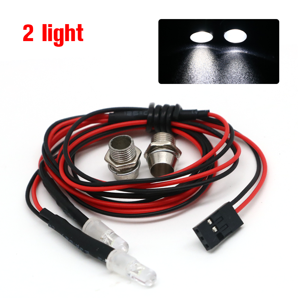 2 / 4 / 6 / 8 lumières 70 cm de longueur RC LED phares de nuit phares 3/5mm lumière LED pour modèle de voiture sur chenilles à dérive pour voiture RC: WHITE