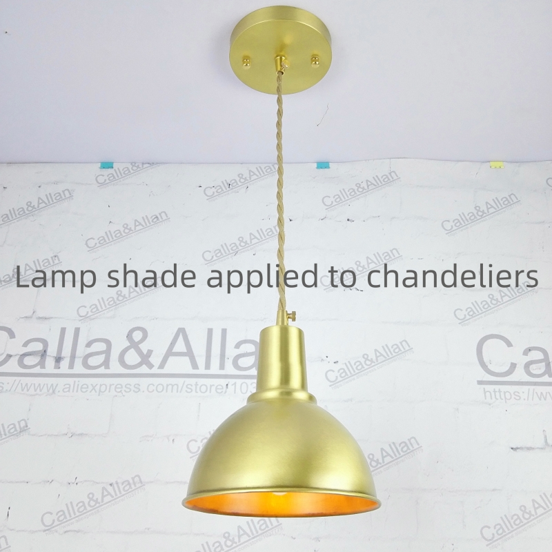 Messing Lampenkap Minimalistische Industriële Stijl Japanse Bureaulamp Vloerlamp Wandlamp Hal Diy Verlichtingsaccessoires