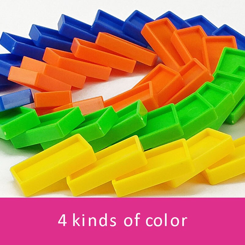 Domino Set Kids Sound Light Automatic Laying Domino Brick Colorful Dominoes Blocks Game Toys Set for Boys Girls