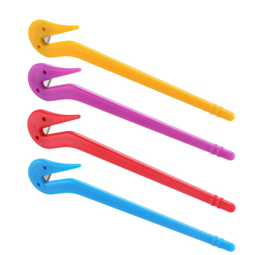 2pcs Elastic Hair Band Cutters Disposable Rubber Band Remover Pain Free Hair Ties Removing Tool (Mixed Colors): Assorted Color 4PCS