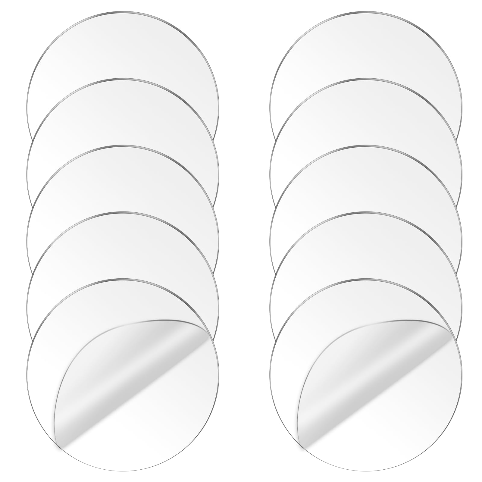 Transparent Acrylic Circle Clear Acrylic Disc Sheet 14cm Round Blanks Disc for Cake Disc Coasters Painting Art Craft Project DIY