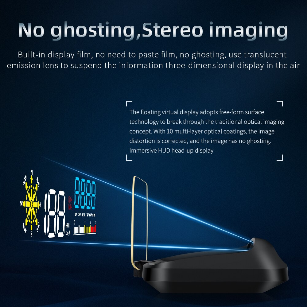 HUD C5 Projector Car Head up diaplay head-up Monitor OBD OBD2 Auto GPS Turbo digital speedometer Navigator On-board computer