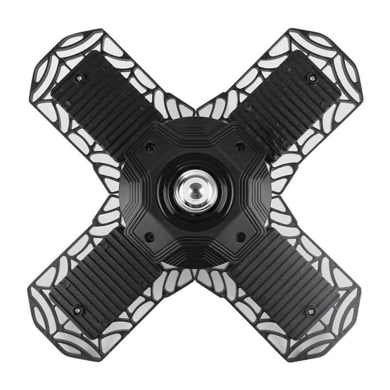 Plegable lámpara de luz LED para garaje Deformable luz de techo 360 grado 120W interior de garaje taller lámpara Industrial lámpara de iluminación