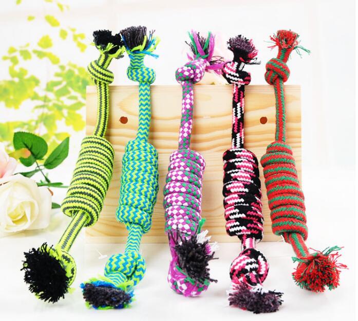 Pet Supplies Dog Toy for Large Dogs Bite Resist Interactive Cotton Bone Small Puppy Chew Knot Teeth Cleaning Rope Dogs Toys: Default Title