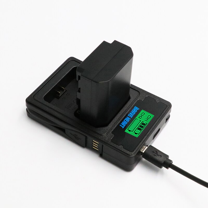 Batterie NPFZ100 avec écran LCD et double chargeur USB, pour Sony Alpha A7III A7R III A9 Alpha 9 A7R3 A6600, NP-FZ100