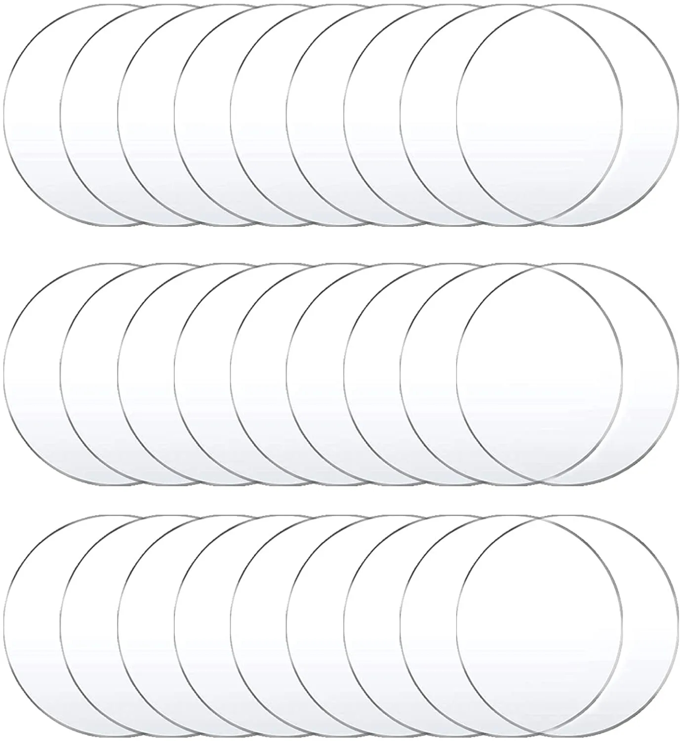 Clear Round Acrylic Ornament Blanks,Acrylic Circle Disc with Hole for Vinyl,Christmas Decor,Engraving,Painting and DIY Crafting: 40x30cm / Magenta