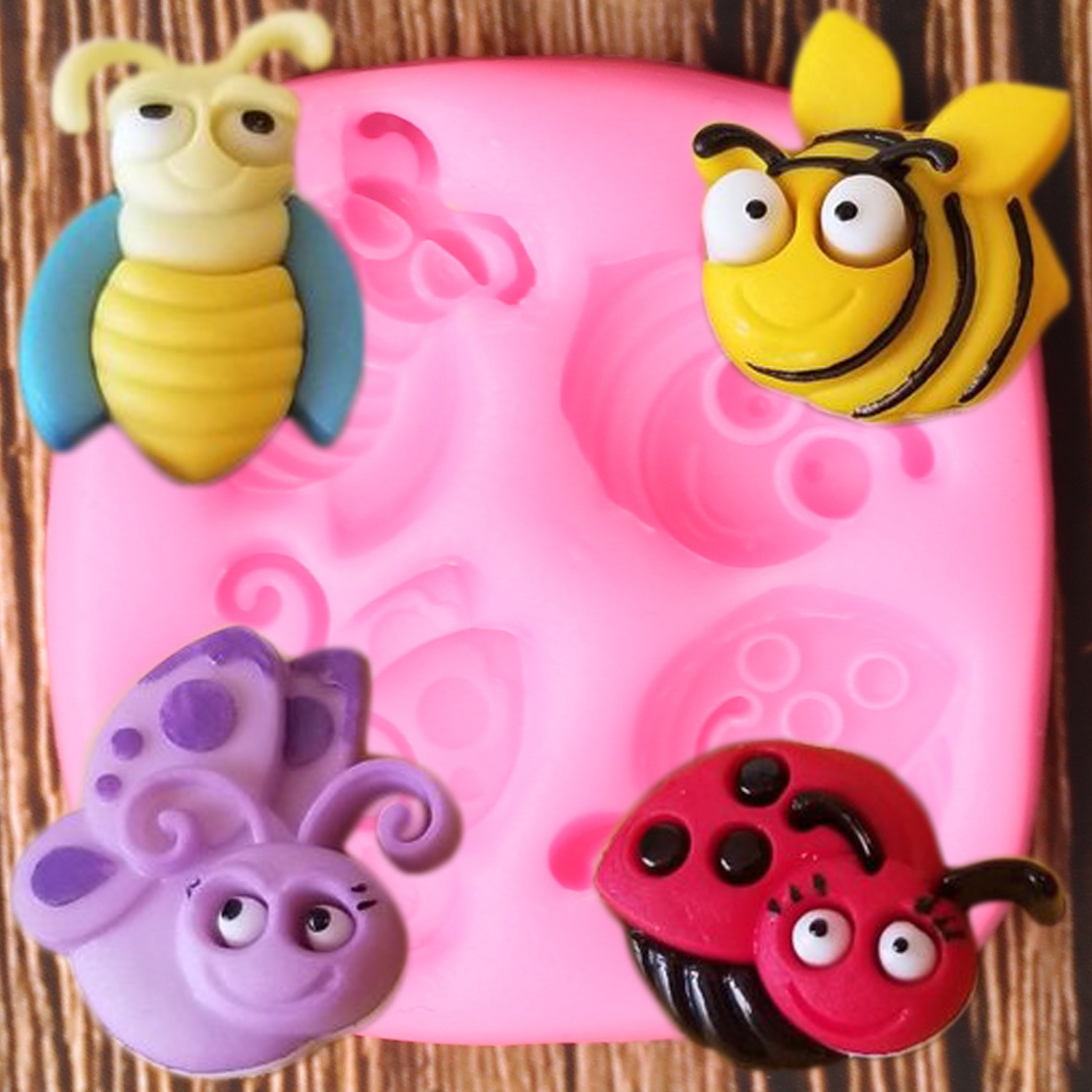 Stampo in silicone per insetti scimmia 3D strumenti per decorare torte fai-da-te stampo in resina polimerica argilla stampi per cioccolato Sugarcraft