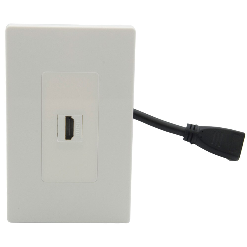 1 Gang Geen Schroef Decoratieve Korte Kabel Stijl Hdmi Female Naar Female Wandplaat