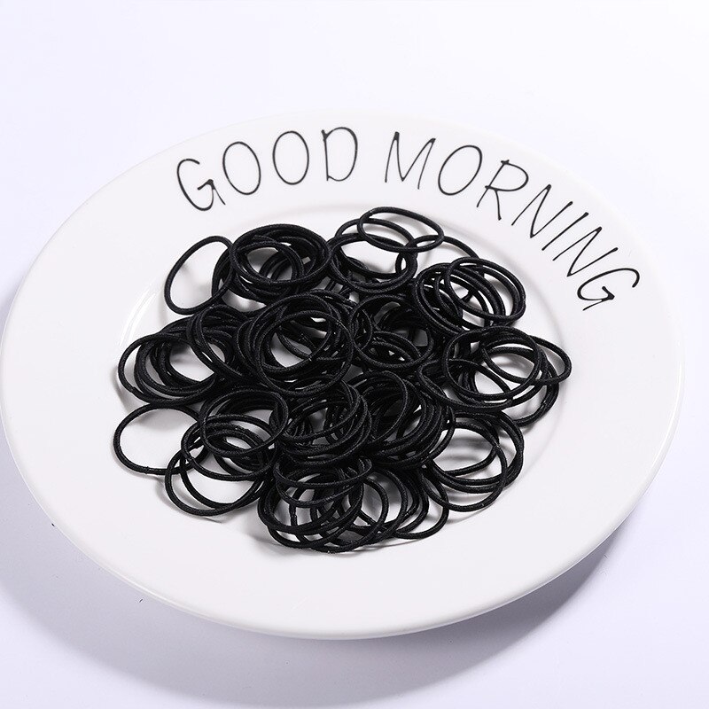 100 Stks/partij Kleur Elastische Rubberen Band Meisje Mode Haarbanden Geometrie Haaraccessoires Hoofdband Chouchou Vrouwen Hoofd Slijtage