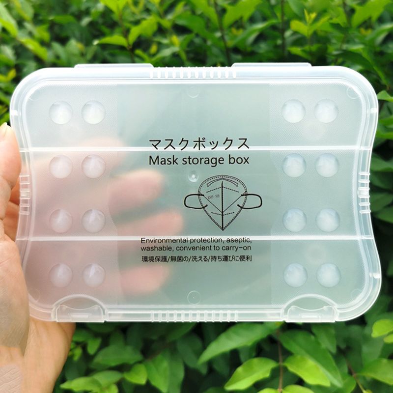 Draagbare Gezicht Masker Storage Clip Box Case Organizer Herbruikbare Stofdicht Container Voor Mond Maskers Reizen