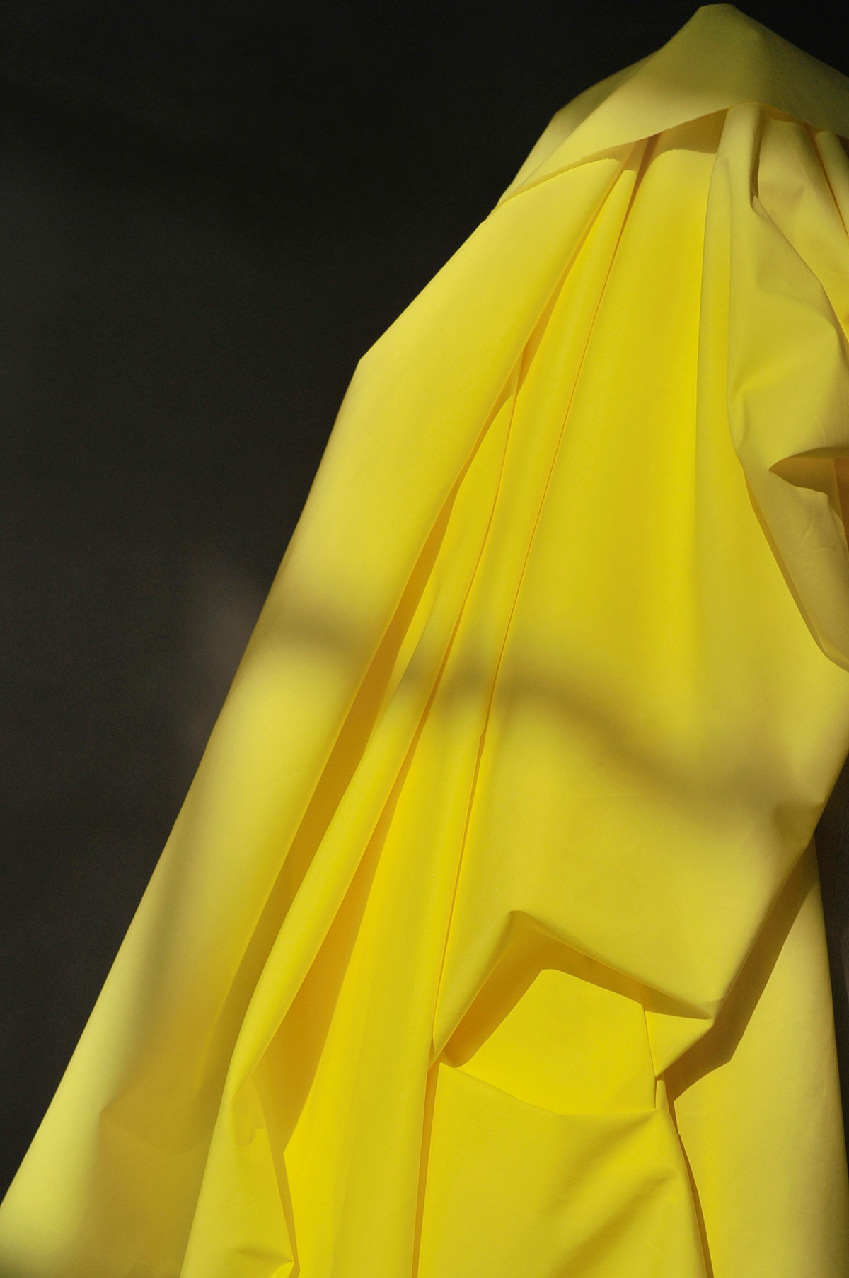 Cheese Yellow Shirt Fabric 100% Cotton High-Count High-Density 145cm Width Cloth Thin Type Slightly Perspective SS003