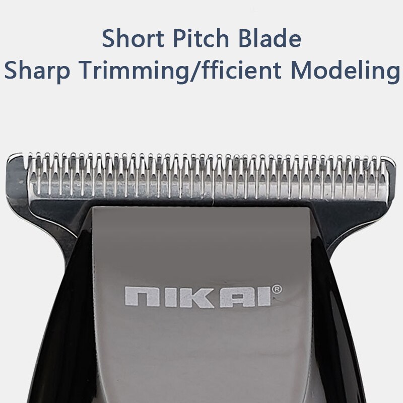 Nikai Gradient LCD Digital Display Rechargeable Hair Clipper Retro Electric Clipper Hair Salon Strong Electric Fader