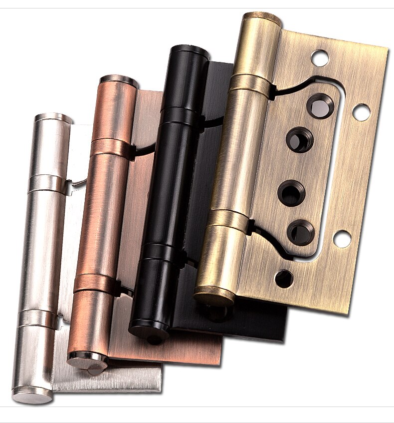 Slot-Gratis Rvs Deur Higle 4 Inch Onzichtbare Houten Deur Scharnier Kast Scharnieren Stille Zwarte Deur scharnier