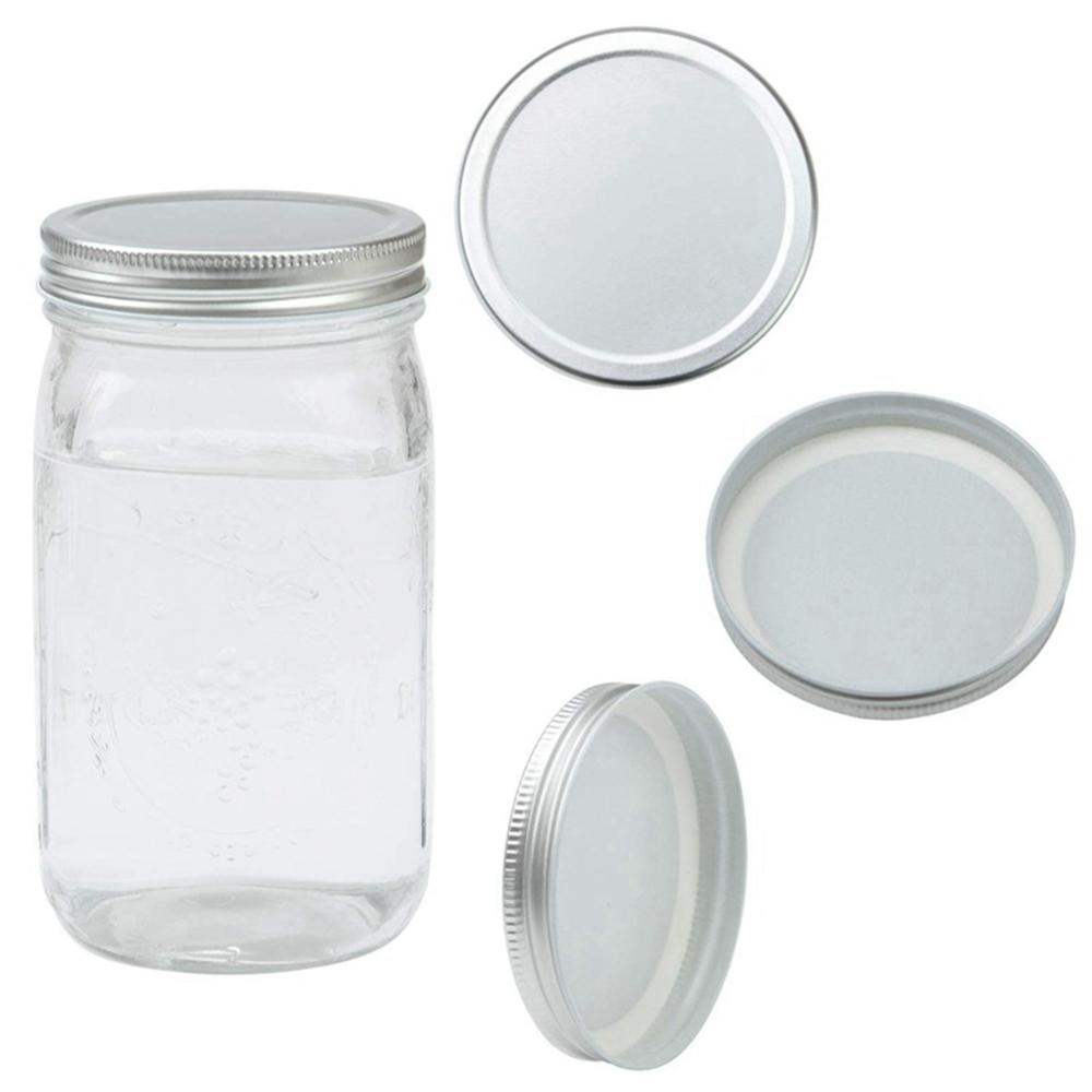 16 stk mason jar lokk 70/86mm kjøkken lekkasjefaste anti rust hermetikk lokker mason jar lokk glass flaske krus caps