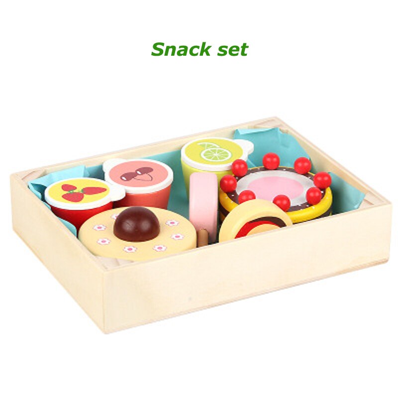 15 arten Holz simulation küche ei serie cut obst und gemüse dessert kinder pädagogisches spielen haus spielzeug: 13