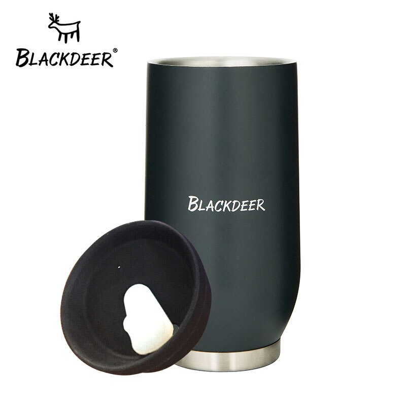 Vaso termo BLACKDEER de 11 OZ, vaso de cerveza para acampar al aire libre, vaso de doble capa de acero inoxidable 304, taza para el vientre de café con agua helada