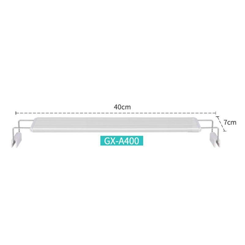 Slim LEDs Aquarium Lighting Aquatic Plant Light Extensible Waterproof Clip on Lamp For Fish Tank White Blue Light: GX-A400