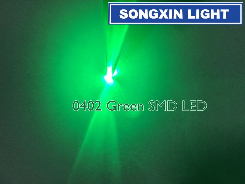 50 stuks 0402 1005 SMD LED Chip Groene Oppervlak Mount SMT LED Light Emitting Diode Lamp Kralen