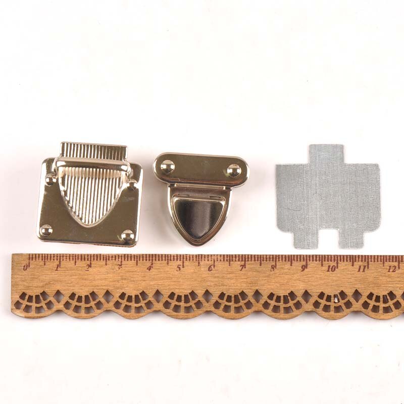 2 set silver/ton antik brons handväska väska tillbehör handväska snäpplås/ stängningslås  cp2404