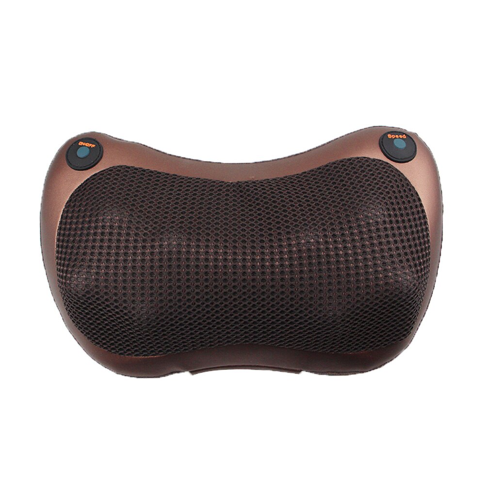 Electric Massage Pillow 8D Head Infrared Heating Neck Massager Home Car Multifunctional Shiatsu Massage Relaxation Body Machine: 8 head 2 No Magnetic