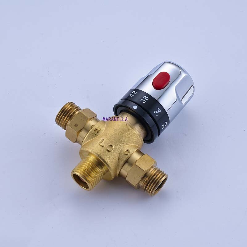 Brass Thermostatic Mixing Valve Constant Water Temperature Shower - View #2