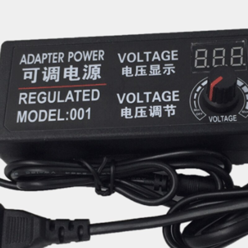 YO-Adjustable AC To DC Power Supply 3V-12V 5A Power Supply Adapter Universal 12 V Volt Adapter
