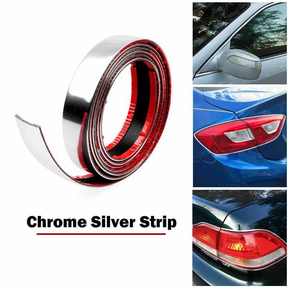 Side Tailgate Car strip Strip Silver Decoration Trucks 3CM*300CM Chrome