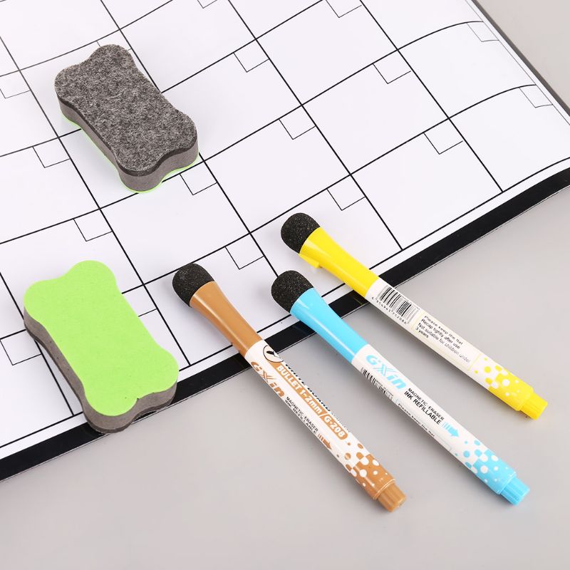 Månedlig planlægger magnetisk tavle køleskabsmagneter tegning opslagstavle minde  t3lb