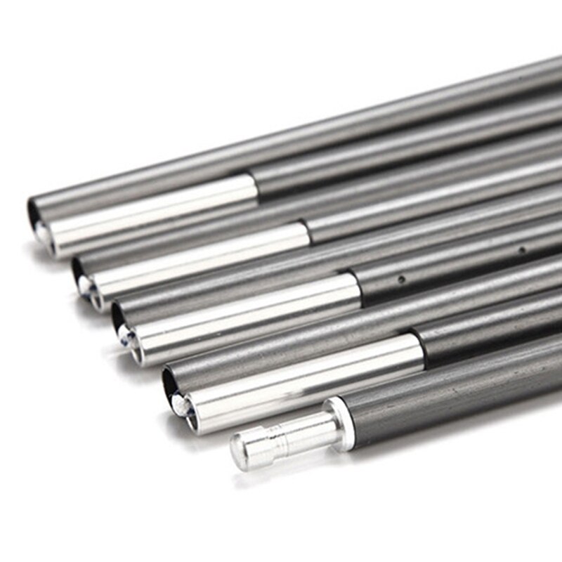 2Stck Aluminium Stange Zelt Pole Ersatz Zubehör Multifunktions Zelt Pole Stange draussen Sonne Schutz Unterstützung Stangen