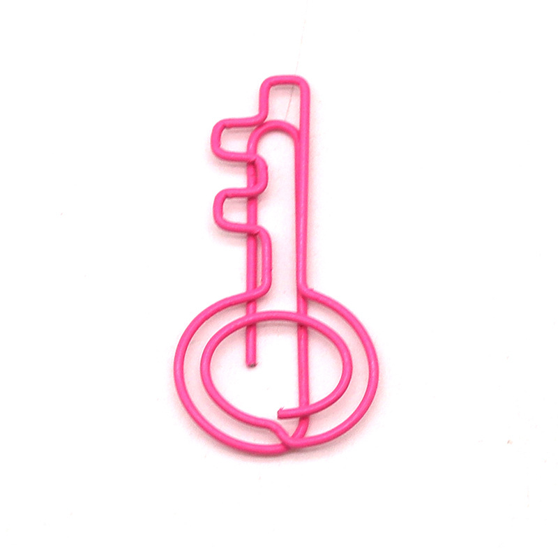 Key Shape Binder Metal Color Paper Clip Office Accessories Folder Office Stationery Paper Material Paper Clips Binding Supplies: Red
